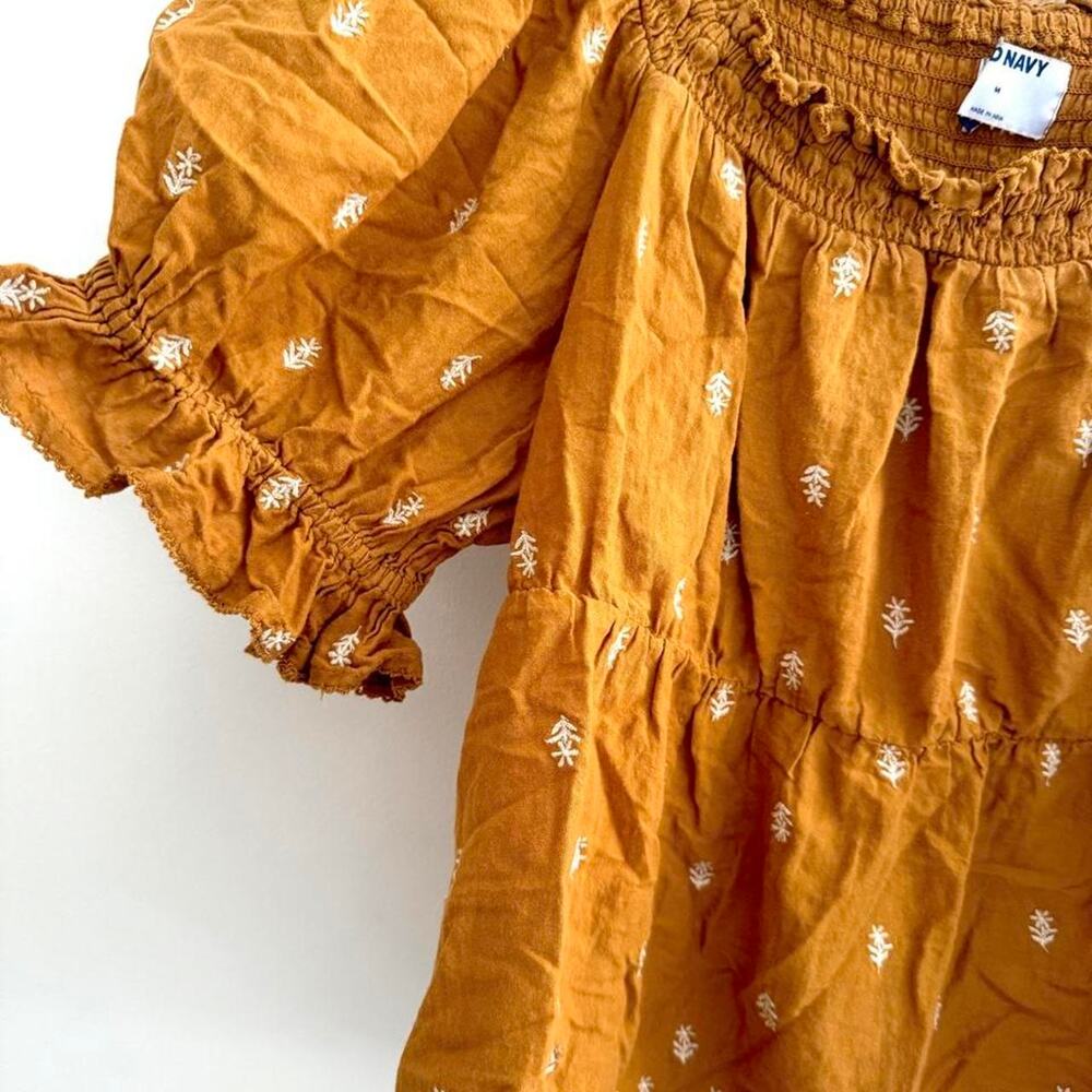 Old navy boho embroidered peasant top medium - Picture 3 of 6